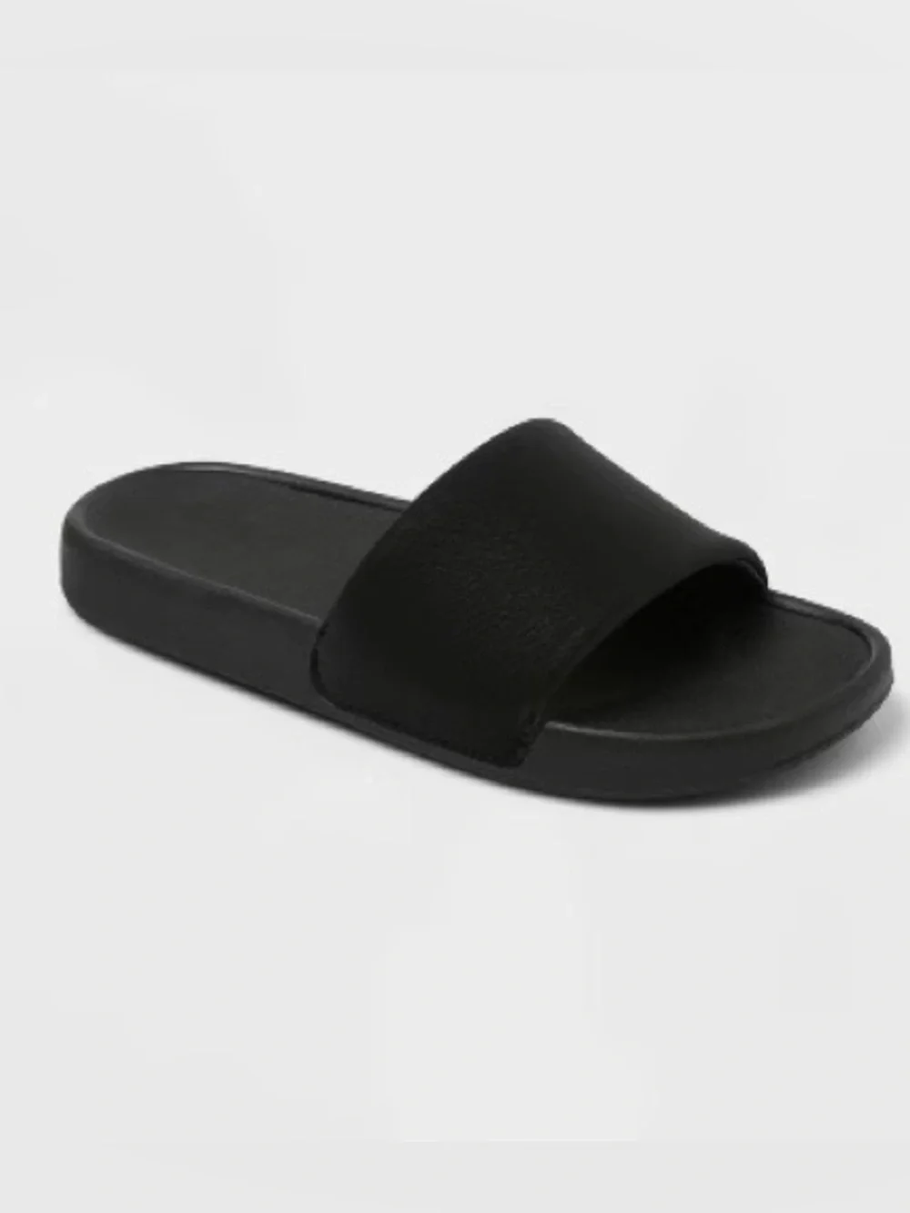 All In Motion - Kids' Black Slip- On Slide Sandals Size 13